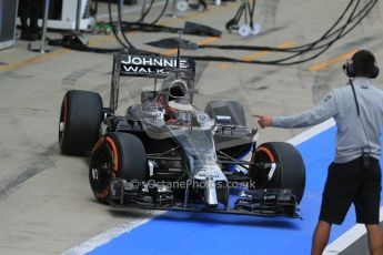 World © Octane Photographic Ltd. Tuesday 8th July 2014. British in-season Formula 1 test, Silverstone, UK. McLaren Mercedes MP4/29 – Stoffel Vandoorne. Digital Ref: 1029LB1D2132