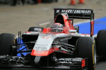 World © Octane Photographic Ltd. Tuesday 8th July 2014. British in-season Formula 1 test, Silverstone, UK. Marussia F1 Team MR03 - Jules Bianchi. Digital Ref: 1029LB1D2282