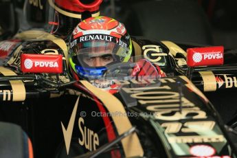 World © Octane Photographic Ltd. Tuesday 8th July 2014. British in-season Formula 1 test, Silverstone, UK. Lotus F1 Team E22 – Pastor Maldonado. Digital Ref: 1029LB1D2557