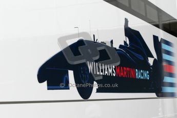 World © Octane Photographic Ltd. Tuesday 8th July 2014. British in-season Formula 1 test, Silverstone, UK. Williams Martini Racing FW36 – Team logo. Digital Ref: 1029LB1D3622