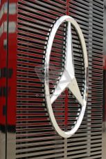 World © Octane Photographic Ltd. Tuesday 8th July 2014. British in-season Formula 1 test, Silverstone, UK. Mercedes AMG Petronas F1 W05 Hybrid - Team Logo. Digital Ref: 1029LB1D3626