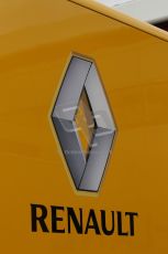 World © Octane Photographic Ltd. Tuesday 8th July 2014. British in-season Formula 1 test, Silverstone, UK. Renault Sport F1 logo. Digital Ref: 1029LB1D3634