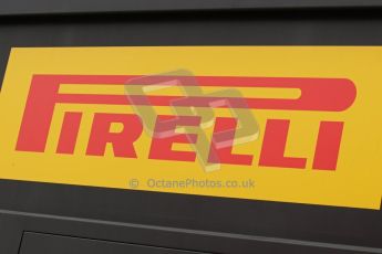 World © Octane Photographic Ltd. Tuesday 8th July 2014. British in-season Formula 1 test, Silverstone, UK. Pirelli logo. Digital Ref: 1029LB1D3652