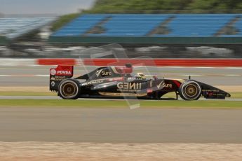 World © Octane Photographic Ltd. Tuesday 8th July 2014. British in-season Formula 1 test, Silverstone, UK. Lotus F1 Team E22 – Pastor Maldonado. Digital Ref: 1029LB1D3691
