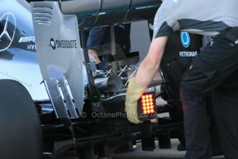 World © Octane Photographic Ltd. Wednesday 9th July 2014. British in-season Formula 1 test, Silverstone, UK. Mercedes AMG Petronas F1 W05 Hybrid – Technical details. Digital Ref: 1030LB1D2661