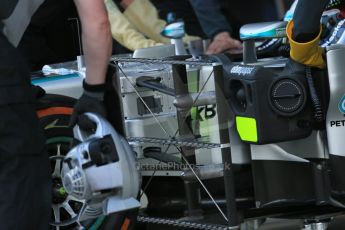 World © Octane Photographic Ltd. Wednesday 9th July 2014. British in-season Formula 1 test, Silverstone, UK. Mercedes AMG Petronas F1 W05 Hybrid – Technical details. Digital Ref: 1030LB1D2673