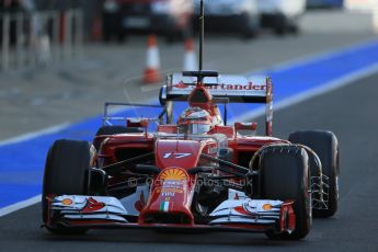World © Octane Photographic Ltd. Wednesday 9th July 2014. British in-season Formula 1 test, Silverstone, UK. Scuderia Ferrari F14T – Jules Bianchi. Digital Ref: 1030LB1D2726