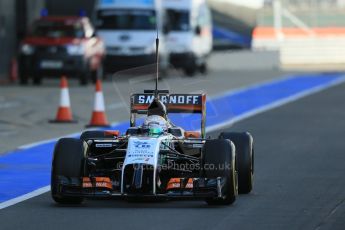 World © Octane Photographic Ltd. Wednesday 9th July 2014. British in-season Formula 1 test, Silverstone, UK. Sahara Force India VJM07 – Daniel Juncadella. Digital Ref: 1030LB1D2749
