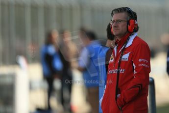 World © Octane Photographic Ltd. Wednesday 9th July 2014. British in-season Formula 1 test, Silverstone, UK. Scuderia Ferrari F14T – Pat Fry - Chassis technical director. Digital Ref: 1030LB1D2757