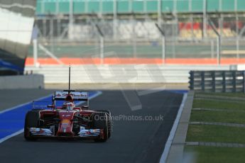 World © Octane Photographic Ltd. Wednesday 9th July 2014. British in-season Formula 1 test, Silverstone, UK. Scuderia Ferrari F14T – Jules Bianchi. Digital Ref: 1030LB1D2805