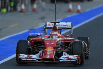World © Octane Photographic Ltd. Wednesday 9th July 2014. British in-season Formula 1 test, Silverstone, UK. Scuderia Ferrari F14T – Jules Bianchi. Digital Ref: 1030LB1D2810