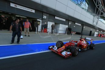 World © Octane Photographic Ltd. Wednesday 9th July 2014. British in-season Formula 1 test, Silverstone, UK. Scuderia Ferrari F14T – Jules Bianchi. Digital Ref: 1030LB1D2846