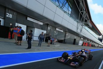 World © Octane Photographic Ltd. Wednesday 9th July 2014. British in-season Formula 1 test, Silverstone, UK. Scuderia Toro Rosso STR9 – Daniil Kvyat. Digital Ref: 1030LB1D2858