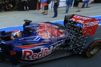 World © Octane Photographic Ltd. Wednesday 9th July 2014. British in-season Formula 1 test, Silverstone, UK. Scuderia Toro Rosso STR9 – Daniil Kvyat - Technical details. Digital Ref: 1030LB1D2862