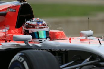 World © Octane Photographic Ltd. Wednesday 9th July 2014. British in-season Formula 1 test, Silverstone, UK. Marussia F1 Team MR03 – Max Chilton. Digital Ref: 1030LB1D2922