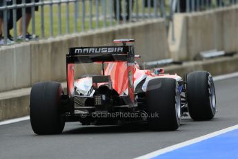 World © Octane Photographic Ltd. Wednesday 9th July 2014. British in-season Formula 1 test, Silverstone, UK. Marussia F1 Team MR03 – Max Chilton. Digital Ref: 1030LB1D2925