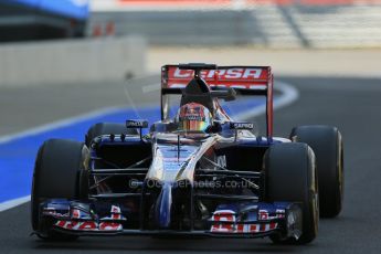 World © Octane Photographic Ltd. Wednesday 9th July 2014. British in-season Formula 1 test, Silverstone, UK. Scuderia Toro Rosso STR9 – Daniil Kvyat. Digital Ref: 1030LB1D3007