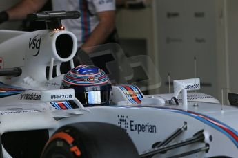 World © Octane Photographic Ltd. Wednesday 9th July 2014. British in-season Formula 1 test, Silverstone, UK. Williams Martini Racing FW36 – Valtteri Bottas. Digital Ref: 1030LB1D3027