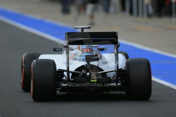 World © Octane Photographic Ltd. Wednesday 9th July 2014. British in-season Formula 1 test, Silverstone, UK. Williams Martini Racing FW36 – Valtteri Bottas. Digital Ref: 1030LB1D3051