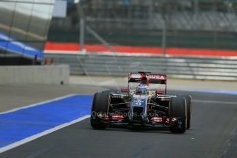 World © Octane Photographic Ltd. Wednesday 9th July 2014. British in-season Formula 1 test, Silverstone, UK. Lotus F1 Team E22 – Charles Pic. Digital Ref: 1030LB1D3089