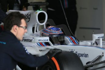 World © Octane Photographic Ltd. Wednesday 9th July 2014. British in-season Formula 1 test, Silverstone, UK. Williams Martini Racing FW36 – Valtteri Bottas. Digital Ref: 1030LB1D3115