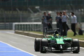 World © Octane Photographic Ltd. Wednesday 9th July 2014. British in-season Formula 1 test, Silverstone, UK. Caterham F1 Team CT05 – Julian Leal. Digital Ref: 1030LB1D3190
