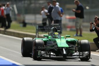 World © Octane Photographic Ltd. Wednesday 9th July 2014. British in-season Formula 1 test, Silverstone, UK. Caterham F1 Team CT05 – Julian Leal. Digital Ref: 1030LB1D3195