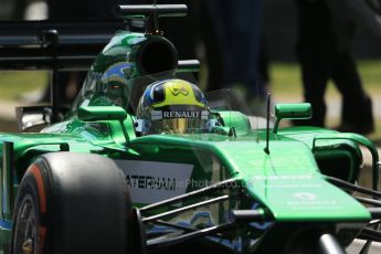 World © Octane Photographic Ltd. Wednesday 9th July 2014. British in-season Formula 1 test, Silverstone, UK. Caterham F1 Team CT05 – Julian Leal. Digital Ref: 1030LB1D3203