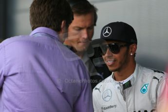 World © Octane Photographic Ltd. Wednesday 9th July 2014. British in-season Formula 1 test, Silverstone, UK. Mercedes AMG Petronas F1 W05 Hybrid – Lewis Hamilton. Digital Ref: 1030LB1D3212