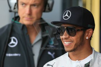 World © Octane Photographic Ltd. Wednesday 9th July 2014. British in-season Formula 1 test, Silverstone, UK. Mercedes AMG Petronas F1 W05 Hybrid – Lewis Hamilton. Digital Ref: 1030LB1D3234