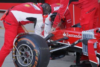 World © Octane Photographic Ltd. Wednesday 9th July 2014. British in-season Formula 1 test, Silverstone, UK. Scuderia Ferrari F14T – Technical details. Digital Ref: 1030LB1D3756