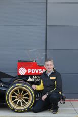World © Octane Photographic Ltd. Wednesday 9th July 2014. British in-season Formula 1 test, Silverstone, UK. Lotus F1 Team E22. The new 18" rims being trialled by Pirelli and Lotus Digital Ref: 1030LB1D3846