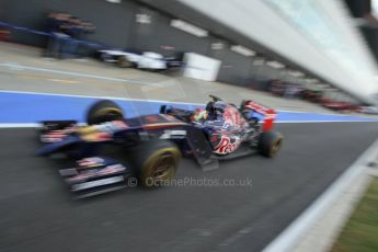 World © Octane Photographic Ltd. Wednesday 9th July 2014. British in-season Formula 1 test, Silverstone, UK. Scuderia Toro Rosso STR9 – Daniil Kvyat. Digital Ref: 1030LB1D3922