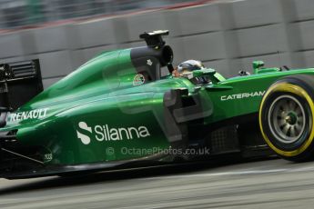 World © Octane Photographic Ltd. Friday 19th September 2014, Singapore Grand Prix, Marina Bay. - Formula 1 Practice 1. Caterham F1 Team CT05 – Kamui Kobayashi. Digital Ref: