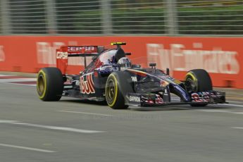 World © Octane Photographic Ltd. Friday 19th September 2014, Singapore Grand Prix, Marina Bay. - Formula 1 Practice 1. Scuderia Toro Rosso STR 9 – Daniil Kvyat. Digital Ref: