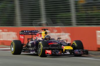 World © Octane Photographic Ltd. Friday 19th September 2014, Singapore Grand Prix, Marina Bay. Formula 1 Practice 1. Infiniti Red Bull Racing RB10 - Sebastian Vettel. Digital Ref: