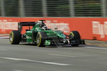 World © Octane Photographic Ltd. Friday 19th September 2014, Singapore Grand Prix, Marina Bay. - Formula 1 Practice 1. Caterham F1 Team CT05 – Kamui Kobayashi. Digital Ref: