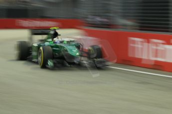 World © Octane Photographic Ltd. Friday 19th September 2014, Singapore Grand Prix, Marina Bay. - Formula 1 Practice 1. Caterham F1 Team CT05 – Marcus Ericsson. Digital Ref: