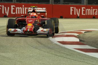 World © Octane Photographic Ltd. Friday 19th September 2014, Singapore Grand Prix, Marina Bay. - Formula 1 Practice 1. Scuderia Ferrari F14T – Kimi Raikkonen. Digital Ref: