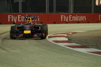 World © Octane Photographic Ltd. Friday 19th September 2014, Singapore Grand Prix, Marina Bay. Formula 1 Practice 1. Infiniti Red Bull Racing RB10 - Sebastian Vettel. Digital Ref: