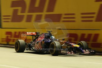 World © Octane Photographic Ltd. Friday 19th September 2014, Singapore Grand Prix, Marina Bay. - Formula 1 Practice 1. Scuderia Toro Rosso STR9 - Jean-Eric Vergne. Digital Ref: