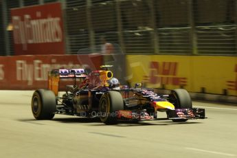 World © Octane Photographic Ltd. Friday 19th September 2014, Singapore Grand Prix, Marina Bay. - Formula 1 Practice 1. Infiniti Red Bull Racing RB10 – Daniel Ricciardo. Digital Ref: