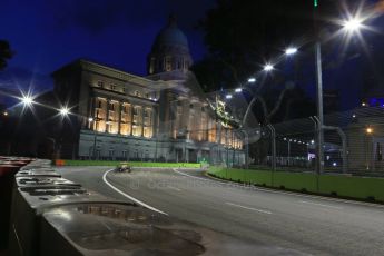 World © Octane Photographic Ltd. Friday 19th September 2014, Singapore Grand Prix, Marina Bay. Formula 1 Practice 1. Town hall. Digital Ref: