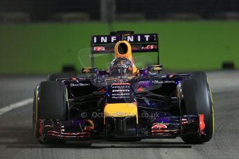 World © Octane Photographic Ltd. Friday 19th September 2014, Singapore Grand Prix, Marina Bay. - Formula 1 Practice 1. Infiniti Red Bull Racing RB10 – Daniel Ricciardo. Digital Ref: 1118LB1D0396