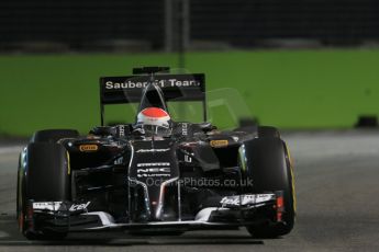 World © Octane Photographic Ltd. Friday 19th September 2014, Singapore Grand Prix, Marina Bay. - Formula 1 Practice 1. Sauber C33 – Adrian Sutil. Digital Ref: 1118LB1D0429