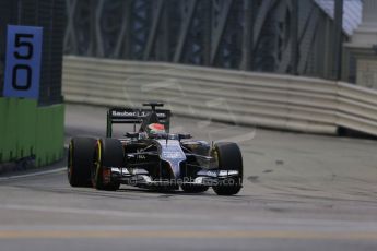 World © Octane Photographic Ltd. Friday 19th September 2014, Singapore Grand Prix, Marina Bay. - Formula 1 Practice 1. Sauber C33 – Adrian Sutil. Digital Ref:
