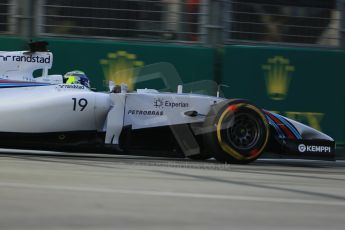 World © Octane Photographic Ltd. Friday 19th September 2014, Singapore Grand Prix, Marina Bay. - Formula 1 Practice 1. Williams Martini Racing FW36 – Felipe Massa. Digital Ref: 1118LB1D9253