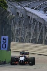 World © Octane Photographic Ltd. Friday 19th September 2014, Singapore Grand Prix, Marina Bay. - Formula 1 Practice 1. Lotus F1 Team E22 - Romain Grosjean. Digital Ref: 1118LB1D9293