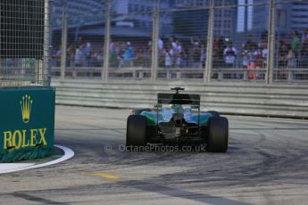 World © Octane Photographic Ltd. Friday 19th September 2014, Singapore Grand Prix, Marina Bay. - Formula 1 Practice 1. Caterham F1 Team CT05 – Marcus Ericsson. Digital Ref: 1118LB1D9654