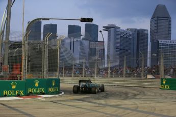 World © Octane Photographic Ltd. Friday 19th September 2014, Singapore Grand Prix, Marina Bay. - Formula 1 Practice 1. Caterham F1 Team CT05 – Kamui Kobayashi. Digital Ref: 1118LB1D9675